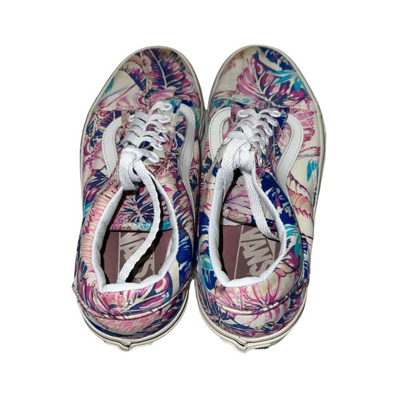 Vans Colorful Hawaiian Floral Old Skool Low Top Sneakers Men's 4.5 Women's 6 - Picture 8 of 10
